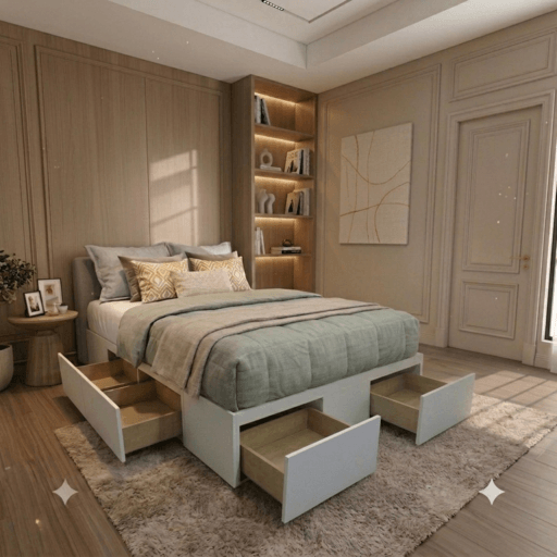Box 6 Cajones Base Sommier Cajonera Cama 200x200